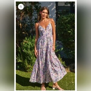 Emery Purple Floral Dress